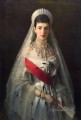 Portrait de l’impératrice Maria Feodorovna démocratique Ivan Kramskoi